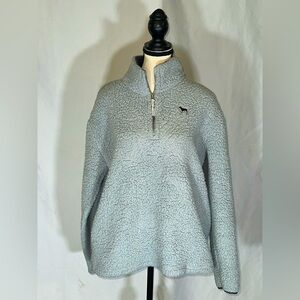 PINK Victoria's Secret Sherpa 1/4 Zip Pull Over Long Sleeve Size Sm